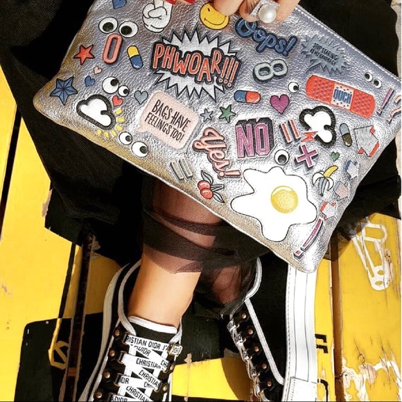 Anya Hindmarch embellished leather wristlet - Picture 3 of 5